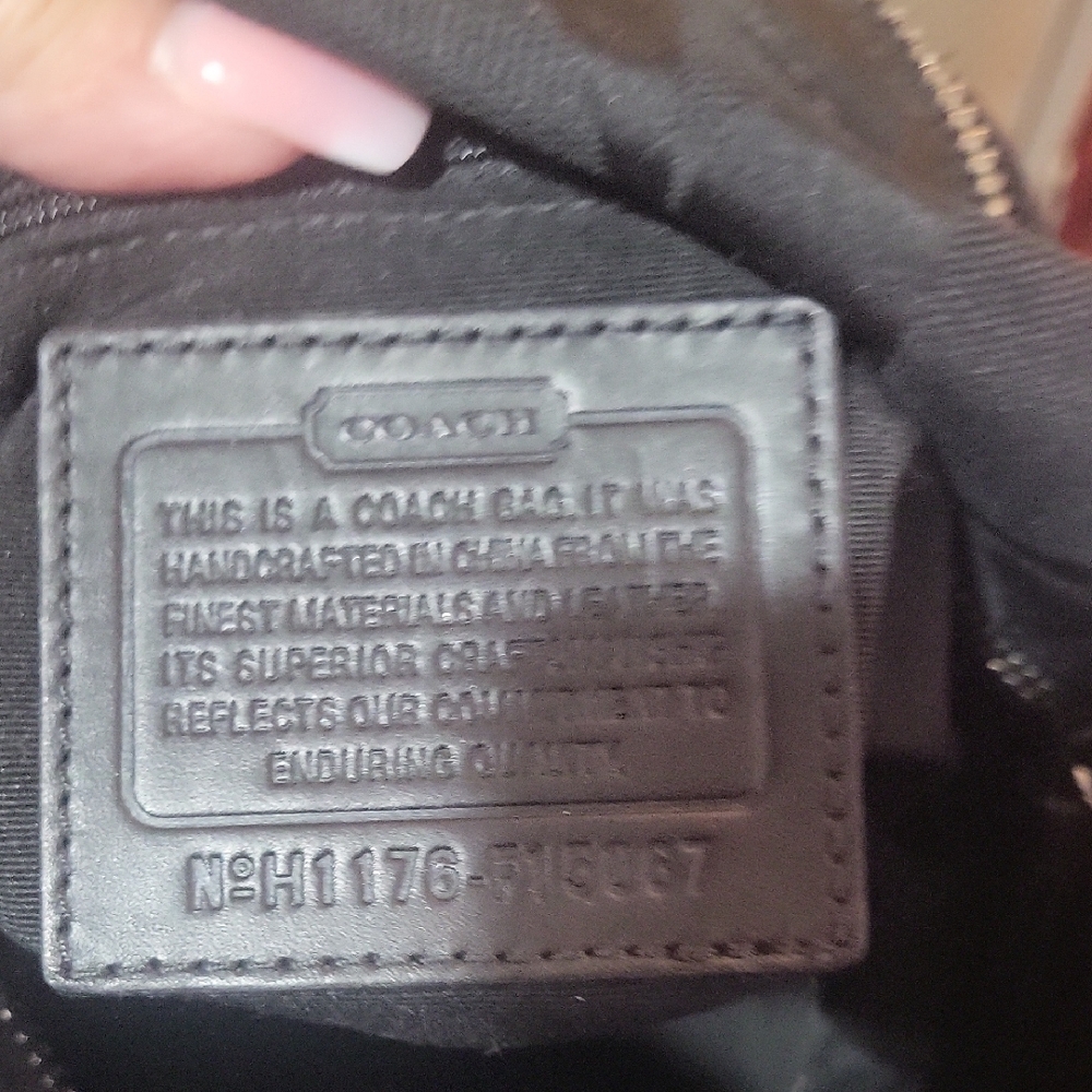 Coach Black and Gray Shoulder Bag - Picture 4 of 4